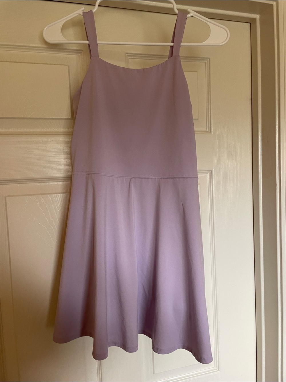 Girls' Lavender Spaghetti-Strap Athletic Dress